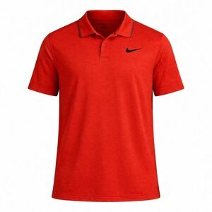 Nike Golf Dri-FIT Polo Shirt Mens XXL Orange Heathered Short Sleeve Standard Fit